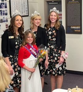 2022 Wenatchee Apple Blossom Royalty with American Legion Post 10 2022 Poppy Princess Madeline